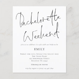 Convite de Fim de Semana de Bachelorette de Script