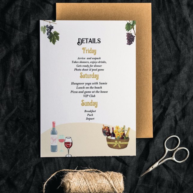 Convite de fim de semana de despedida de solteira  (Criador carregado)