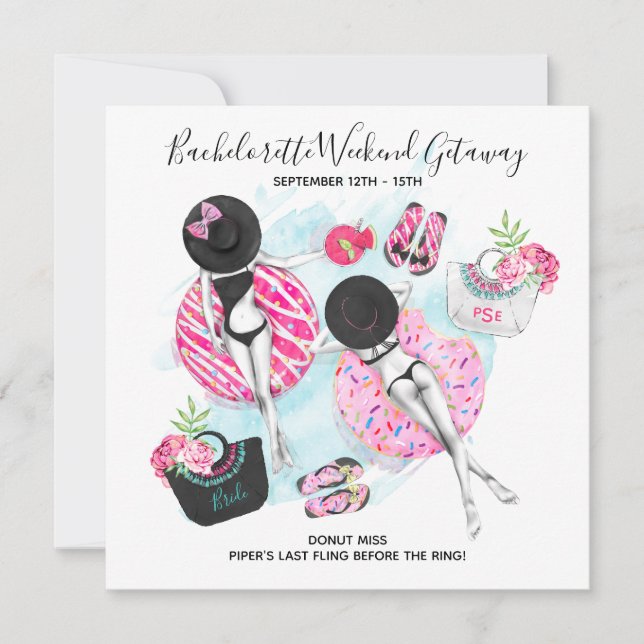 Convite de Fim de Semana de Férias na Praia para a (Frente)