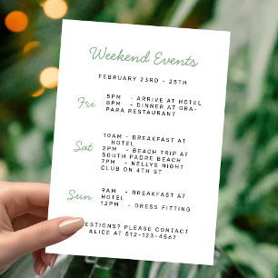 Convite de Fim de Semana de Solteira na Praia