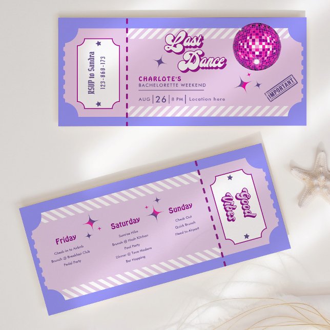 Convite de Fim de Semana do Último Dance Disco Bac (Criador carregado)