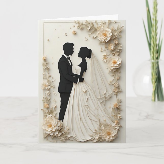 ✨ Convite de Flor de Papel para Chá de Noiva ✨ (Frente)