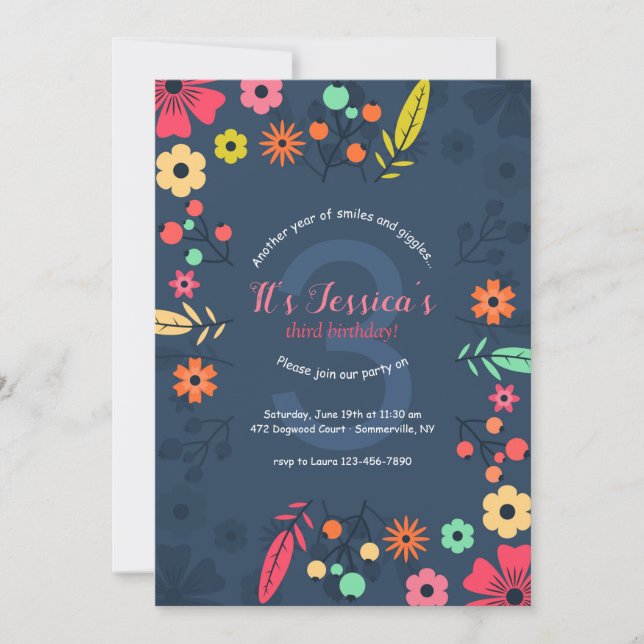 Convite de Flores Espirituosas (Frente)