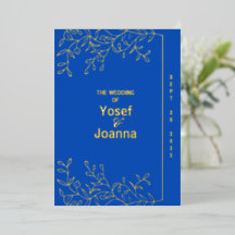 Convite De Foil De Casamento De Sapphire