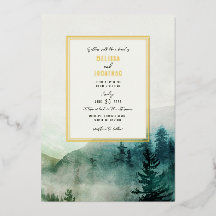 Convite De Foil Para Casamento Mistura