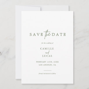 Convite de Forest Green Photo Save the Dates