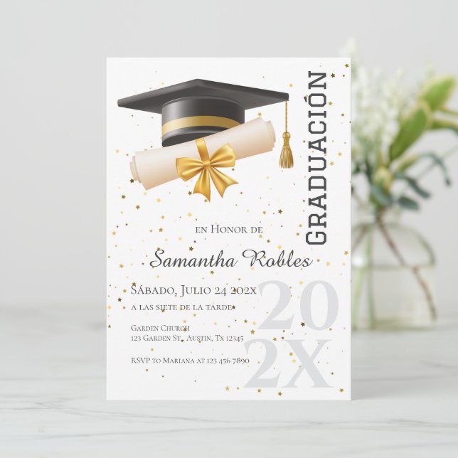 Convite de Formatura (Em pé/Frente)