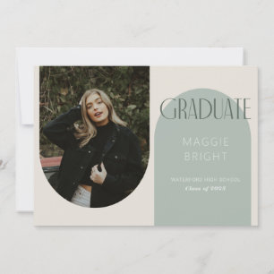 Convite de formatura boho com arco moderno para ca