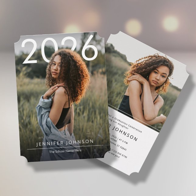 Convite de formatura com 2 fotos (Criador carregado)
