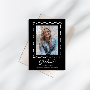 Convite de Formatura com Borda Ondulada Caprichosa