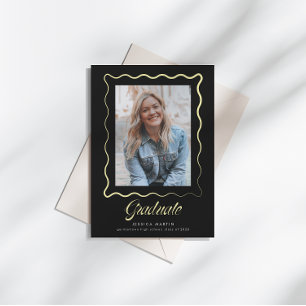 Convite de Formatura com Borda Ondulada Caprichosa