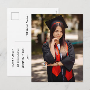 Convite de Formatura com Caligrafia Moderna Simple