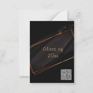 Convite de Formatura com Código QR Ouro Preto Mode