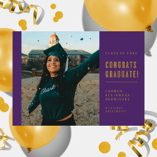 CONVITE DE FORMATURA COM CONGRATS MINIMALISTA MODE