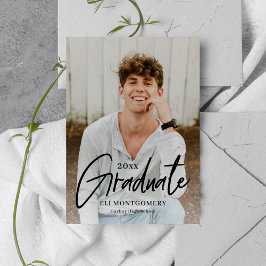 Convite de Formatura com Cor Editável Palavra Pint