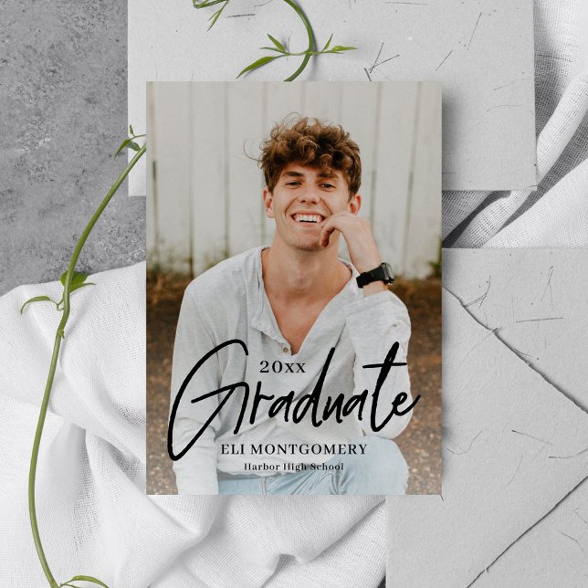 Convite de Formatura com Cor Editável Palavra Pint (Criador carregado)