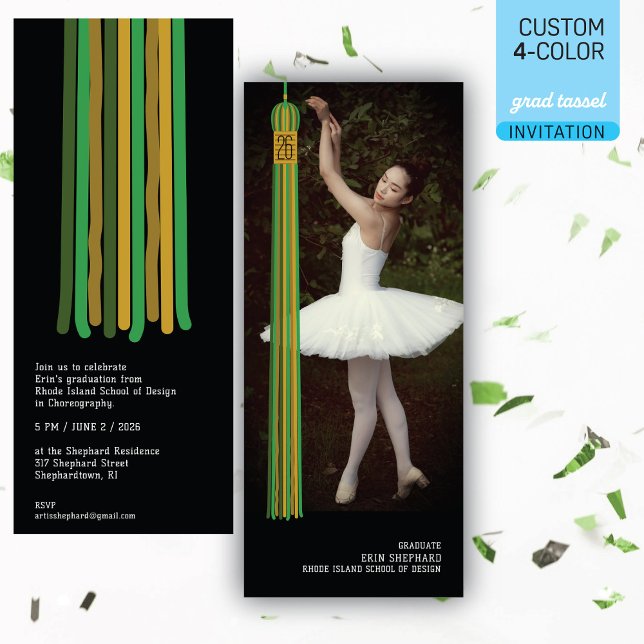 Convite de Formatura com Design Moderno de Foto e  (Criador carregado)
