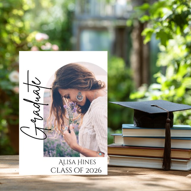 Convite de Formatura com Floral de Lavanda (Lavender Graduate Invitation. )