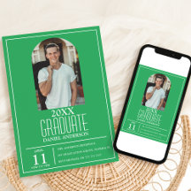 Convite de Formatura com Foto de Arco Elegante