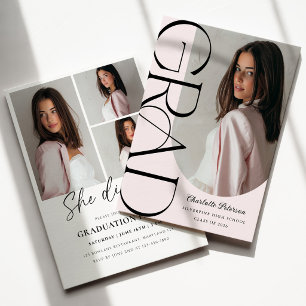 Convite de Formatura com Foto Estética Moderna