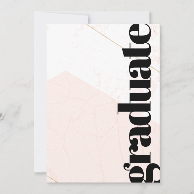 Convite de Formatura com Foto Estética Rosa (Frente)