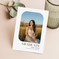 Convite de Formatura com Foto Moderno e Elegante