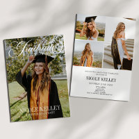 Convite de Formatura com Foto Personalizada em Let