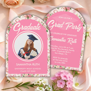 Convite de Formatura com Laços e Fitas Listradas R