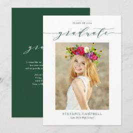 Convite de Formatura com Script Caprichoso Verde 2