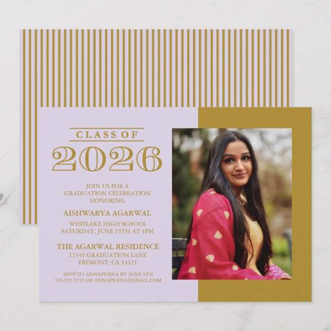 CONVITE DE FORMATURA DA TURMA DE 2026 CLÁSSICO NEG (Frente/Verso)