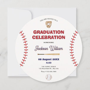 Convite de formatura de beisebol