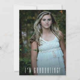 Convite de Formatura de Foto na Moda