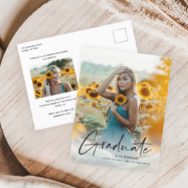 Convite de Formatura de Foto Simples Moderno