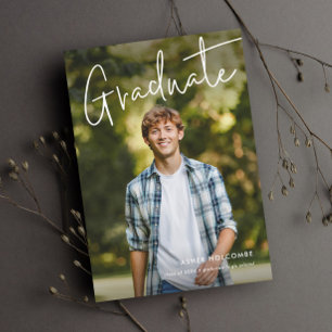 Convite de Formatura de Graduação com Foto Simples