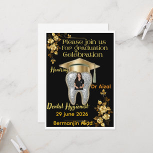 Convite de Formatura de Higienista Dental com Foto