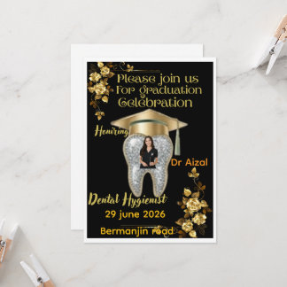 Convite de Formatura de Higienista Dental com Foto
