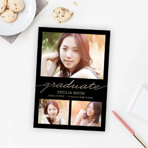 Convite de Formatura de Tipo Opulento Editável por