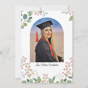 Convite de Formatura do Ensino Médio com Estilo Bo
