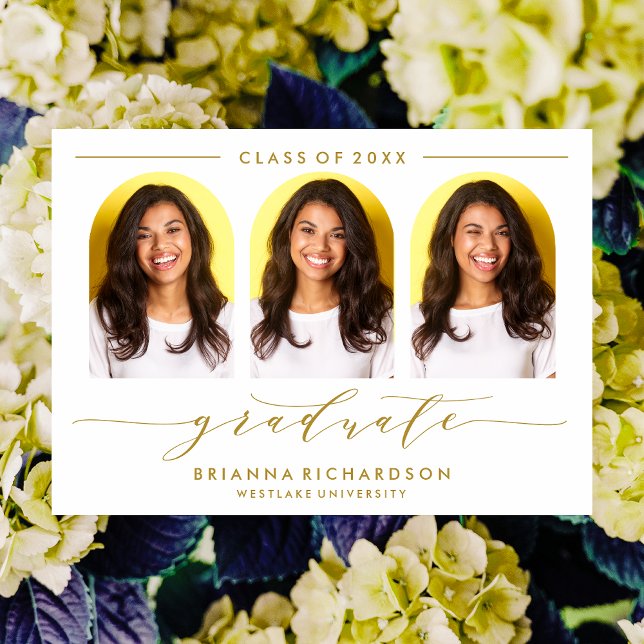 CONVITE DE FORMATURA EM ARCO SCRIPT MODERNO SIMPLE (Criador carregado)