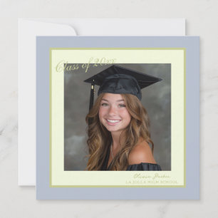 Convite de Formatura em Foto Pastel Quadrada