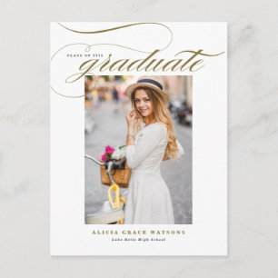 Convite de Formatura em Fotografia com Caligrafia 
