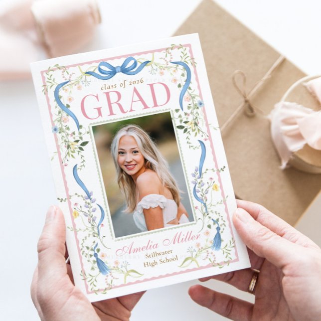 Convite de Formatura Fancy Florals (Criador carregado)