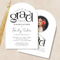 Convite de Formatura Foto GRAD Arco Elegante