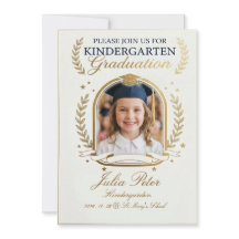 Convite de Formatura Infantil, Pré-Escola Pré-K Ja