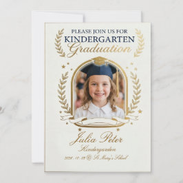 Convite de Formatura Infantil, Pré-Escola Pré-K Ja