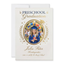 Convite de Formatura Infantil, Pré-Escola Pré-K Ja