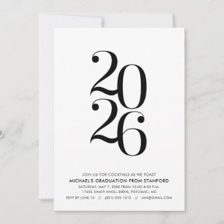 Convite de Formatura Minimalista 2026