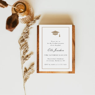 Convite de Formatura Minimalista Clássico