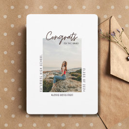 Convite de Formatura Minimalista com Foto Única