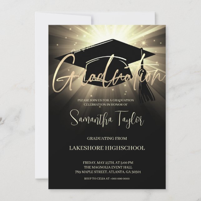 Convite de Formatura Moderna (Frente)